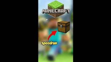 Minecraft Speedrun, but in a chest #shorts #mcpe #minecraft #speedrun