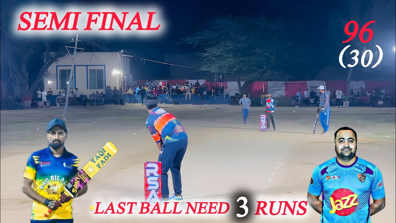 BUNTO BHAI VS ZAINI LEFTI BIGGEST SEMI FINAL MATCH IN TAPE BALL CRICKET ...