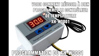 XH-W3001 programmation