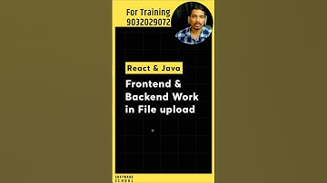 File Upload in ReactJS and Java Spring Boot | Frontend + Backend File Upload Tutorial #softwarelife