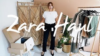 HUGE Transitional Zara Unboxing Try-On Haul | Autumn 2018