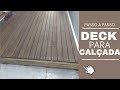 DECK DE MADEIRA PARA CALÇADA