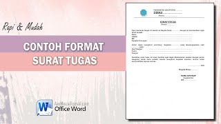 Contoh Format Surat Tugas