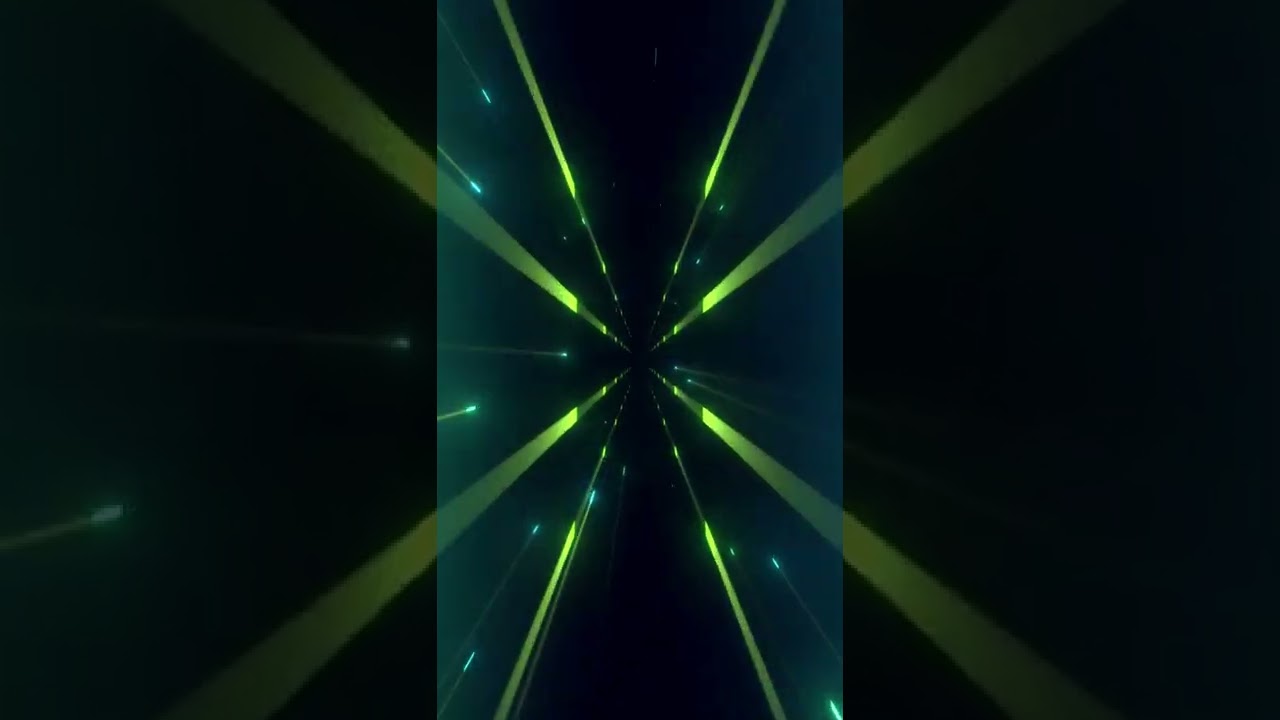 Futuristic Green Tunnel Mobile Background Video | Free Version Footage
