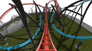 CRAZY 360° VR Roller Coaster - Racing against other roller coaster! screenshot 3