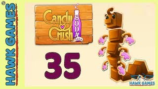 Candy Crush Soda Saga Level 35 Hard (Chocolate mode) - 3 Stars Walkthrough, No Boosters screenshot 4