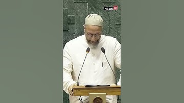 Asaduddin Owaisi besluit zijn eed met de woorden: "Jai Bhim, Jai Meem, Jai Telangana..| N18S