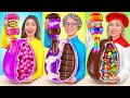 自分 vs おばあちゃんの料理チャレンジ | 面白いキッチンハック Multi DO Joy