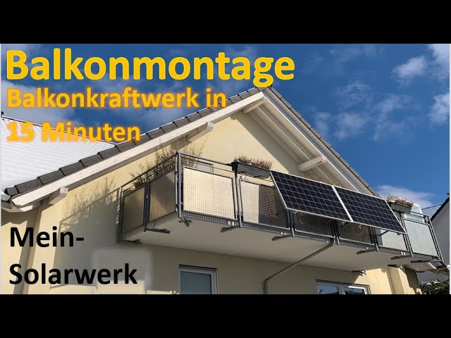 Solar Balkonkraftwerk am Balkon befestigen #Solar #Balkonkraftwerk 