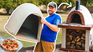 TIMELAPSE  Building a PIZZA OVEN easy with DOG HOUSE! (diy start to finish)