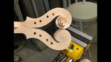 #58 Violin making - Cutting a violin scroll - my thinking in depth!