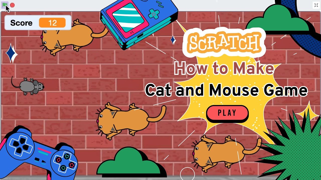 Scratch 3.0 Tutorial: How to Make a Cat and Mouse Game in Scratch - YouTube
