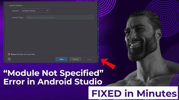 Module Not Specified Error in Android Studio