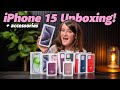 Unboxing Every iPhone 15! (and accessories)