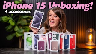 Unboxing Every iPhone 15! (and accessories)