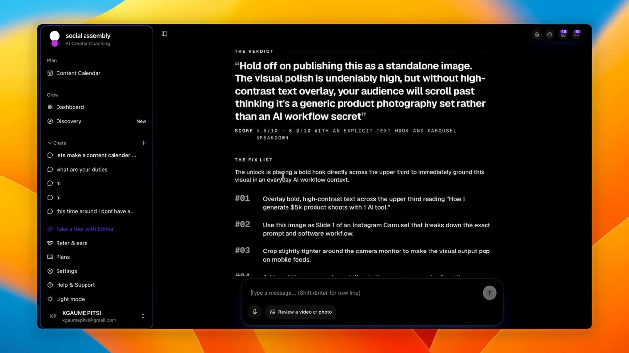 Social Assembly AI Content Calendar Demo 2