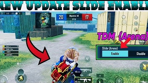 How to enable disable slide in TDM |Bgmi New update 1.8 Tdm slide on & off Setting Bgmi #dangervasu