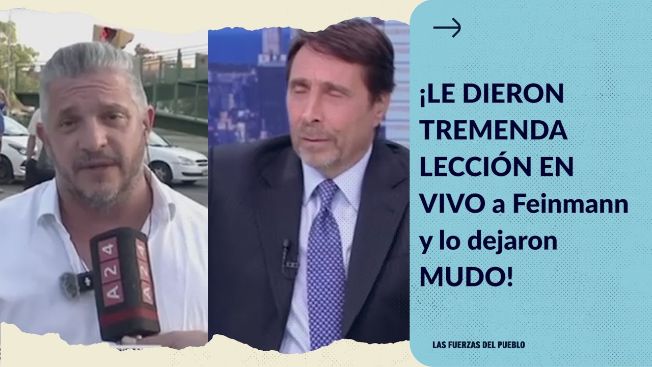 ¡LE DIERON TREMENDA LECCIÓN EN VIVO A FEINMANN Y LO DEJARON MUDO!