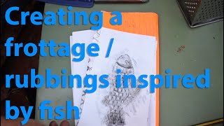 Fish Frottage Art
