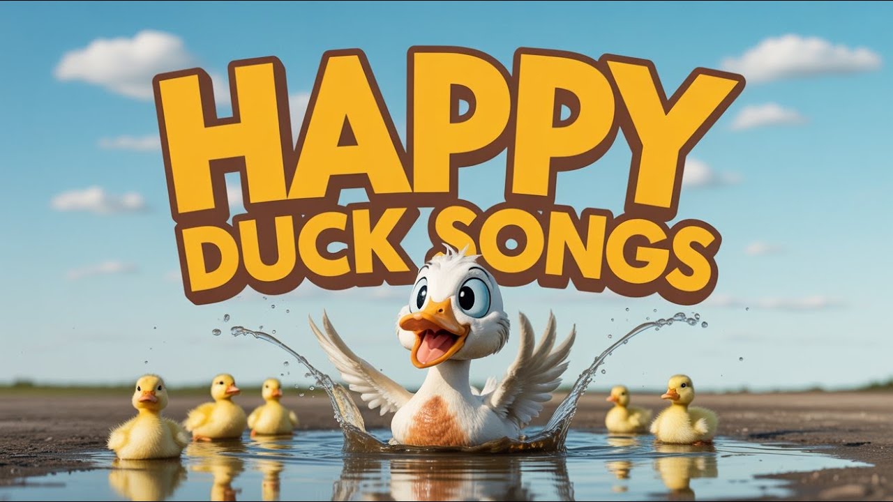 English Kids Duck Nursery Rhyme | Fun Quack Quack Song for Toddlers Preschoolers Baby Learning