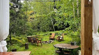 cozy morning rain at the cottage | 1 hour rain sounds ASMR