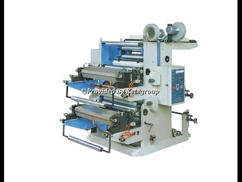 2 Color Flexo Printing Machine - YouTube