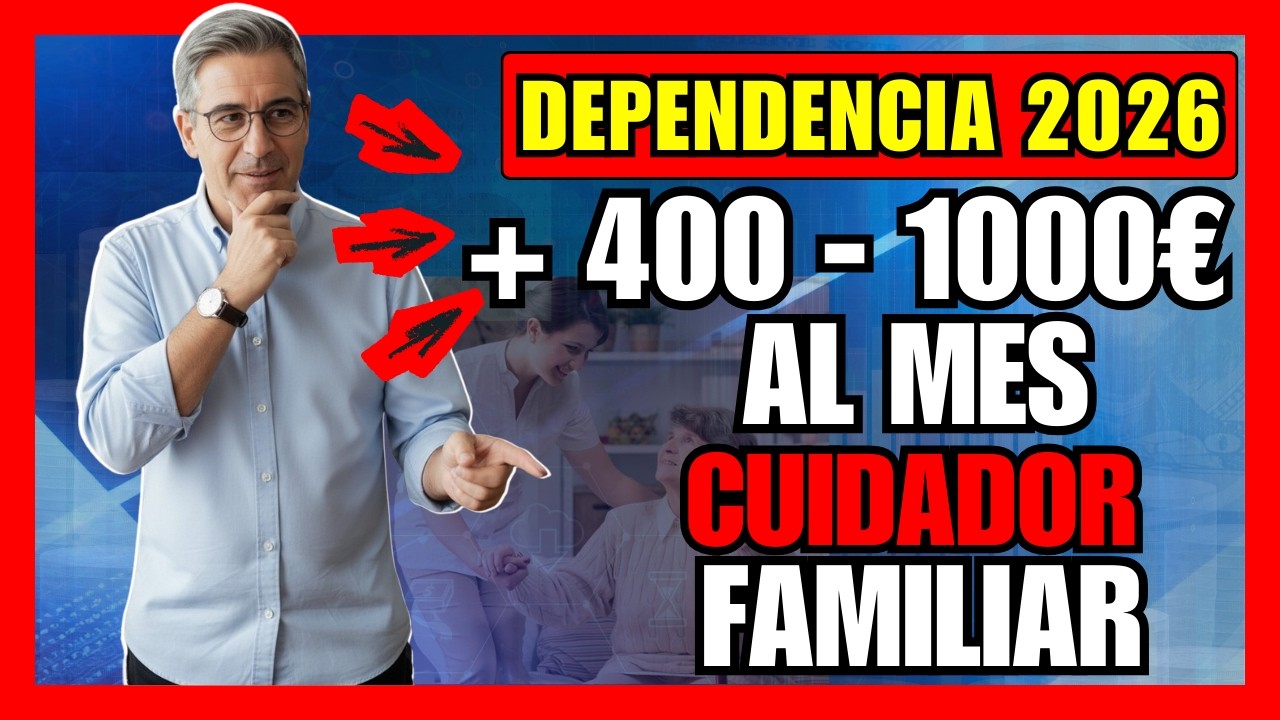 ¡DEPENDENCIA GRADO 2-3 2026! Cuidador familiar, prestación económica – ¿TE TOCAN +400 1 000 €/mes?