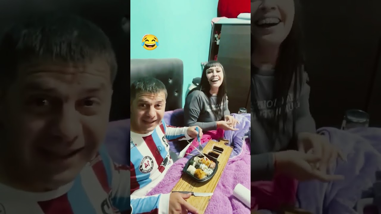 La reacción de una pareja al probar sushi por primera vez 😂😂🤣🤣 