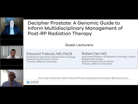 A Genomic Guide to Inform Multidisciplinary Management of Post-RP Radiation Therapy