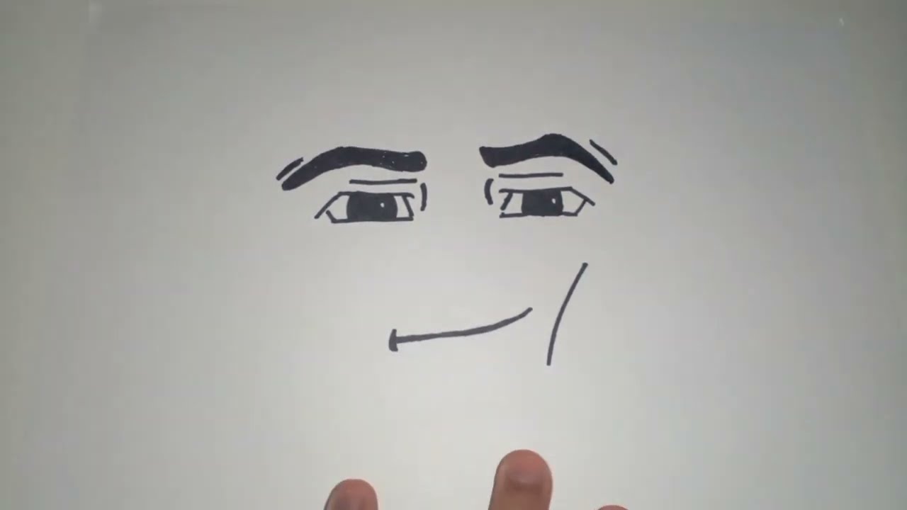 Como Dibujar La Cara de Hombre de Roblox 