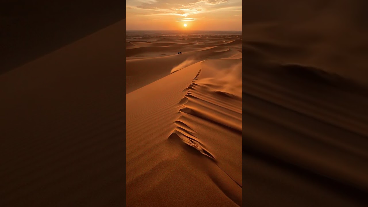 A Wide Desert Landscape in Morocco 