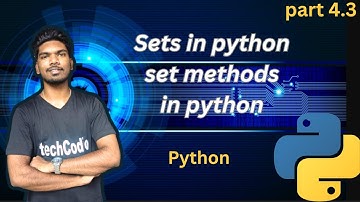 Sets in python | set methods in python | python course for free |#part 4.3