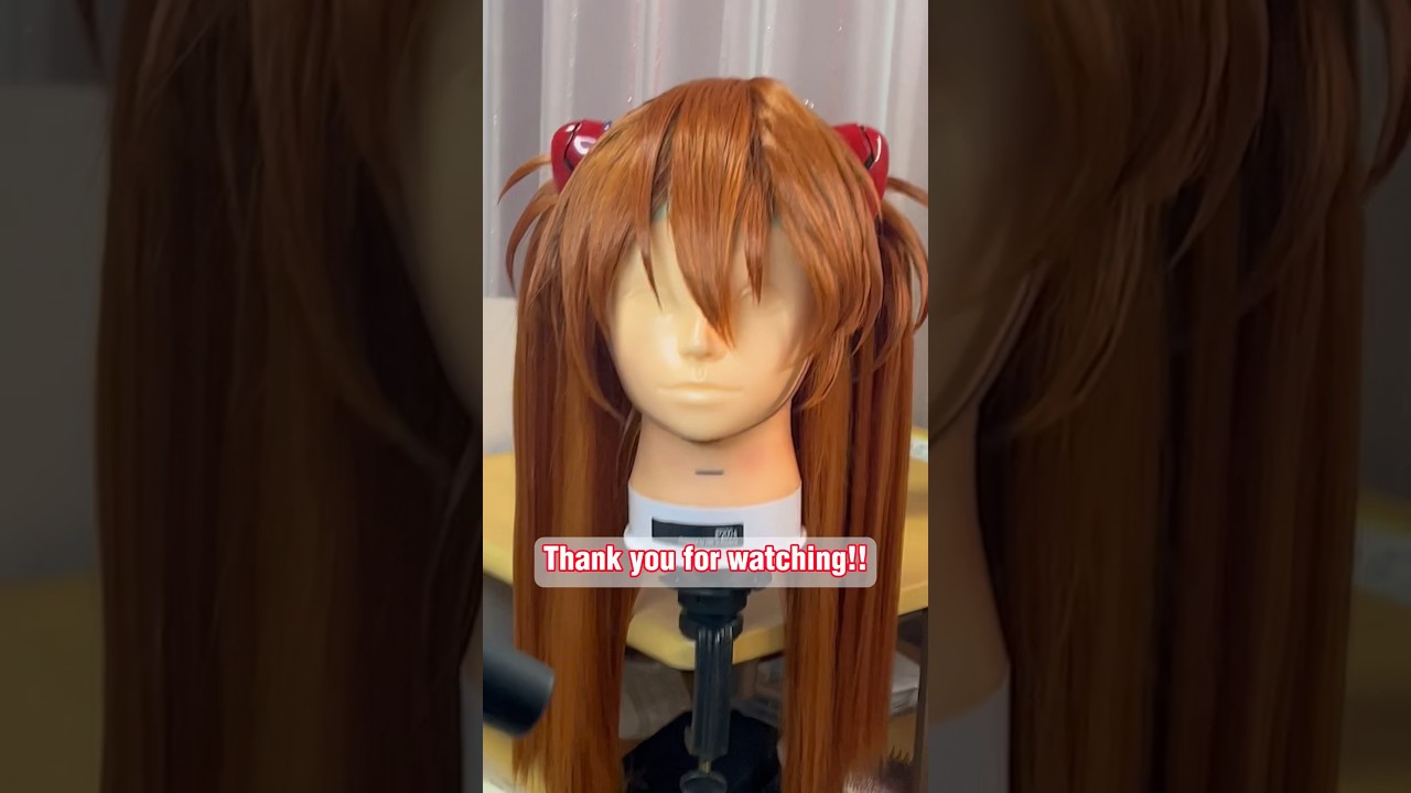アスカのウィッグを作ろう❣#cosplay