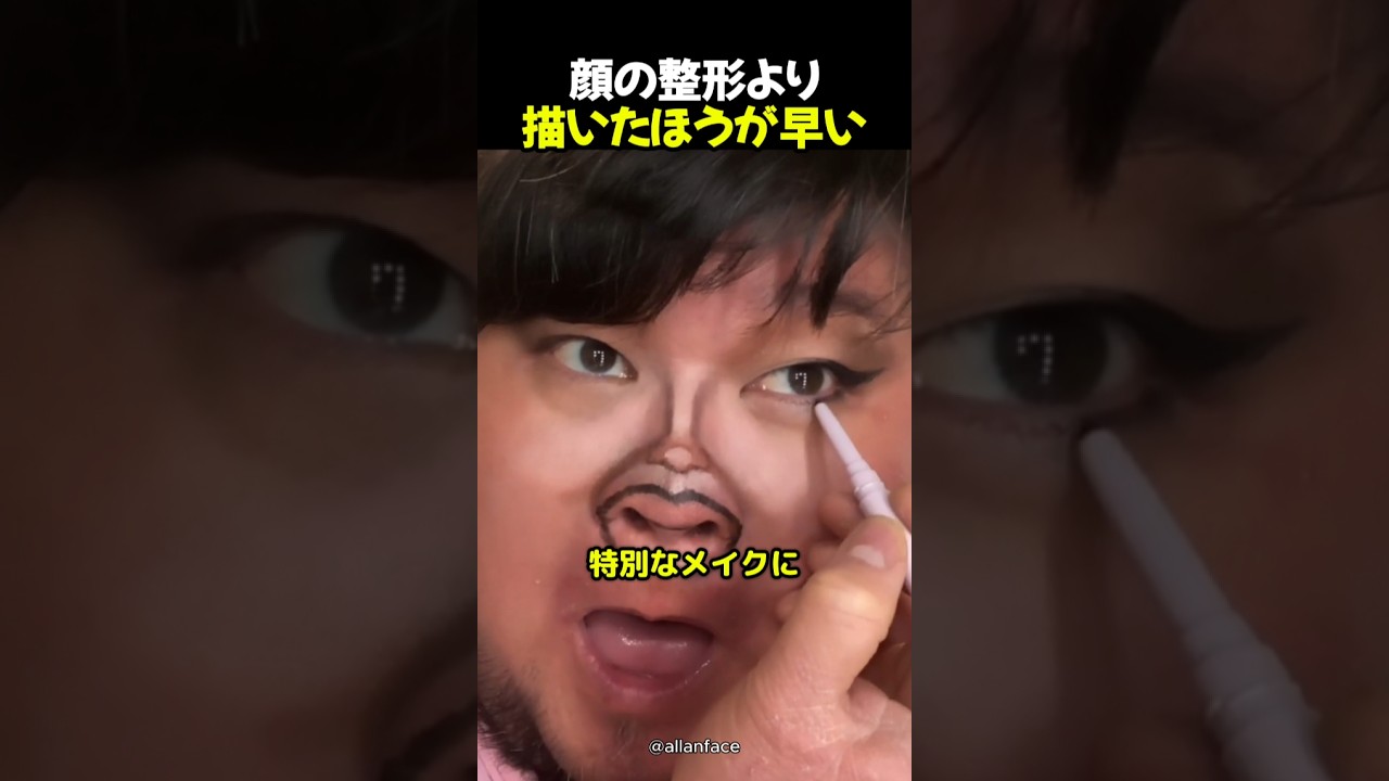 顔の整形いらない描けばいいから