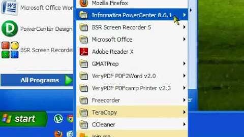 Uninstalling Informatica 8.6 on Windows XP