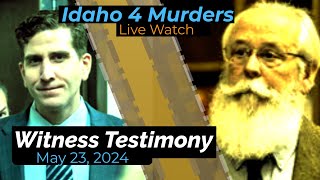LIVE WATCH! - State v. Kohberger Witness Testimony on Defense Motions to Compel