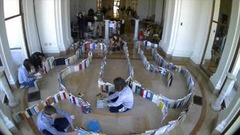 Time-Lapse: Building a Labyrinth With Books