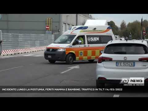 INCIDENTE LUNGO LA POSTUMIA, FERITI MAMMA E BAMBINO, TRAFFICO IN TILT | 14/03/2022