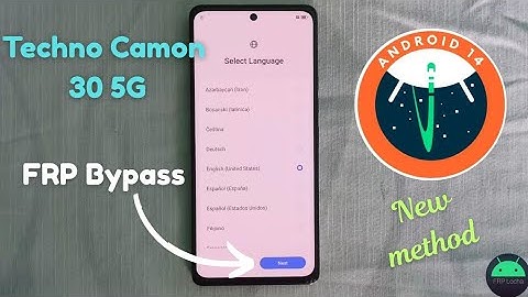 Techno Camon 30 5G Frp bypass || Android 14 new method