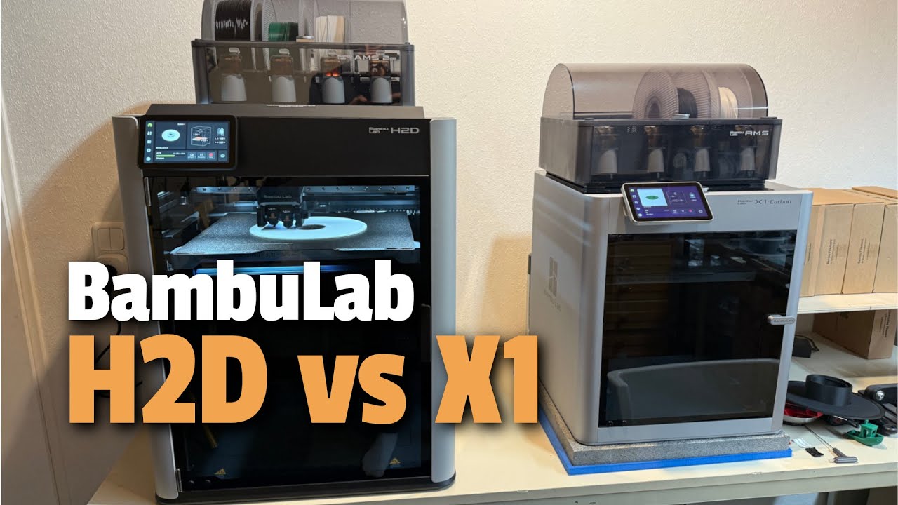 💥Bambu Lab H2D vs X1 Carbon: Der BESTE 3D Drucker 2025