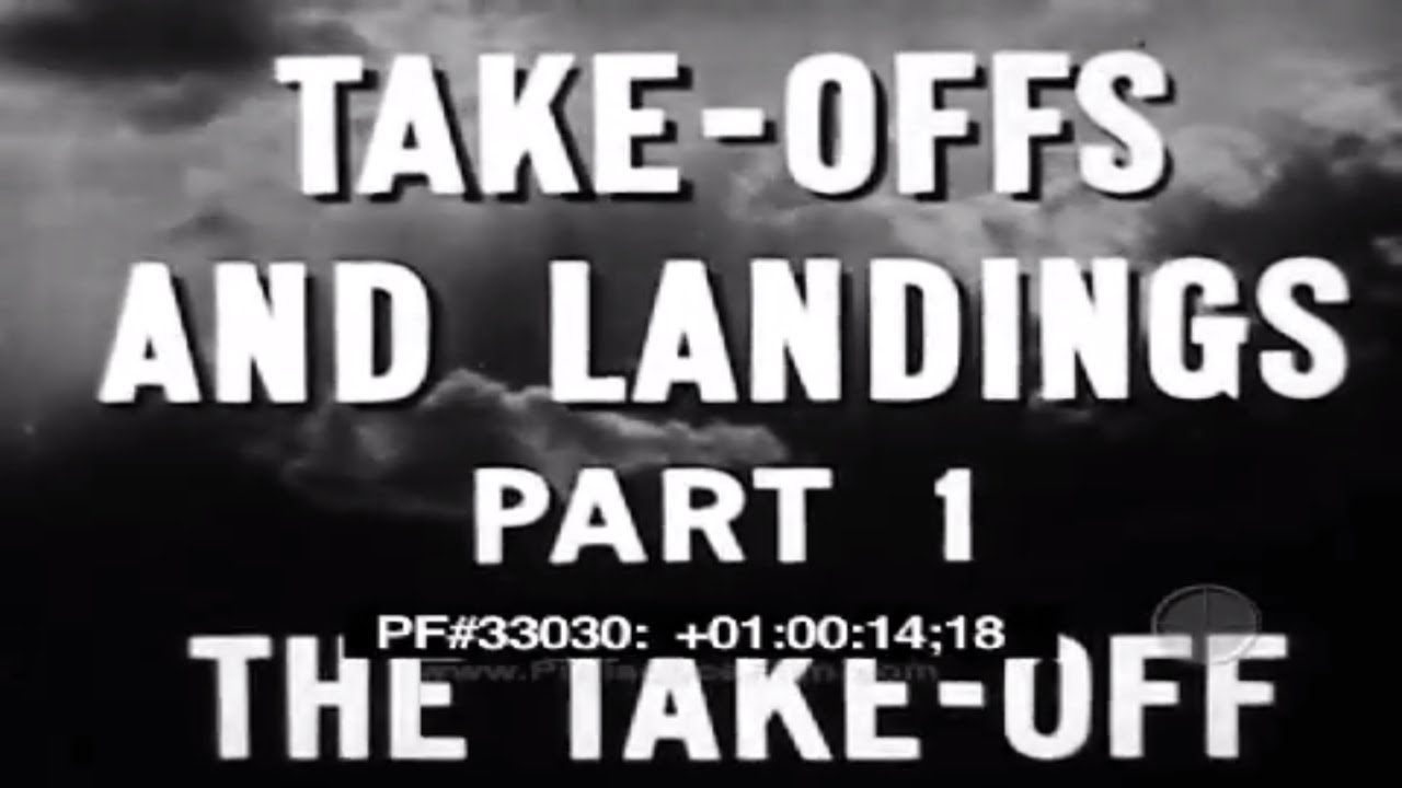 WWII PILOT TRAINING FILM  "THE LANDING"   VULTEE BT-13 VALIANT (Takeoffs & Landings Part 1) 33030