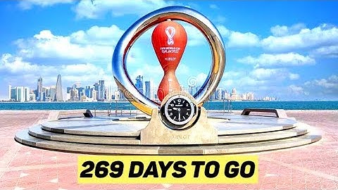 Fifa World Cup Qatar Official Countdown Clock ⏰ #fifaworldcup #worldcup2022 #qatar
