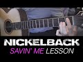 Savin' Me - Nickelback - GUITAR LESSON (acoustic) EASY! (Thomas Bayly)