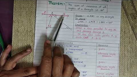 9th Standard | Maths 2 | Parallel Lines - Theorem - Sum of Measures of Angles of Triangle