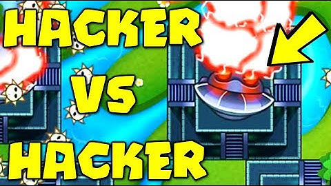 The Most POWERFUL HACKED TEMPLE! LATEGAME HACKER VS HACKER! :: Bloons TD Battles