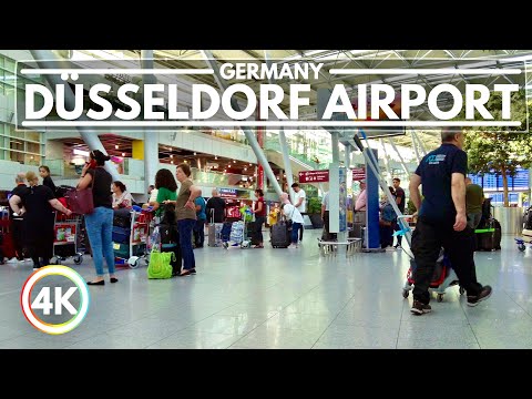 Munich, 독일 | Düsseldorf 국제공항 (DUS) | 공항 산책 4K