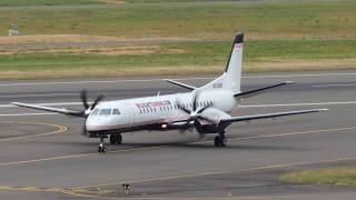 Wildcat Touring Saab 2000 [N813BB] landing in PDX