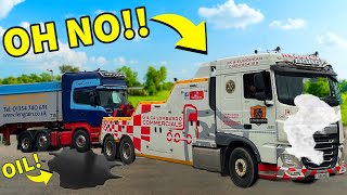 We Went To Recover A SCANIA Then BROKE DOWN Ourselves | BAD DAY | #truckertim