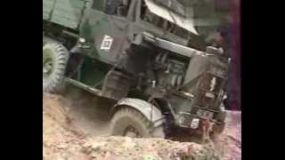 Europa Truck Trial 3 in the 90s. Scammell, Unimog, in action.