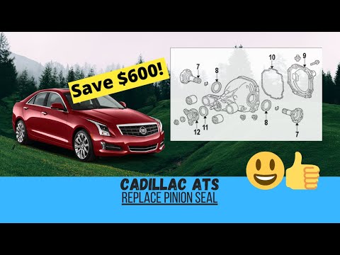How to fix leaking Cadillac ATS differential – Replace Pinion Seal